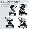 Britax Willow Brook S+ Baby Travel System, Infant Car Seat and Stroller Combo with Alpine Base, ClickTight Technology, SafeWash Insert and Cover, Glacier Onyx view 2
