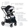 Britax Willow Brook S+ Baby Travel System, Infant Car Seat and Stroller Combo with Alpine Base, ClickTight Technology, SafeWash Insert and Cover, Glacier Onyx view 3