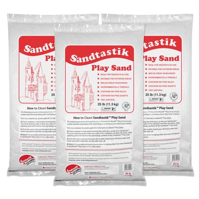 Sandtastik Sparkling White Play Sand, 200 lb (90 kg) - Fill Sandboxes, Sand Trays, Sensory Tables | Scoop & Moldable Premium Non-Toxic Sand with No Free Silica