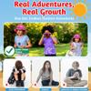 Forest & Twelfth Eco-Adventure Safari Explorer Set Camping Gear for Kids Includes Kids Safari Hat, Binoculars, Compass, Canvas  Camping/Tour Guide Toys to Inspire Young Explorers (Pink) view 4