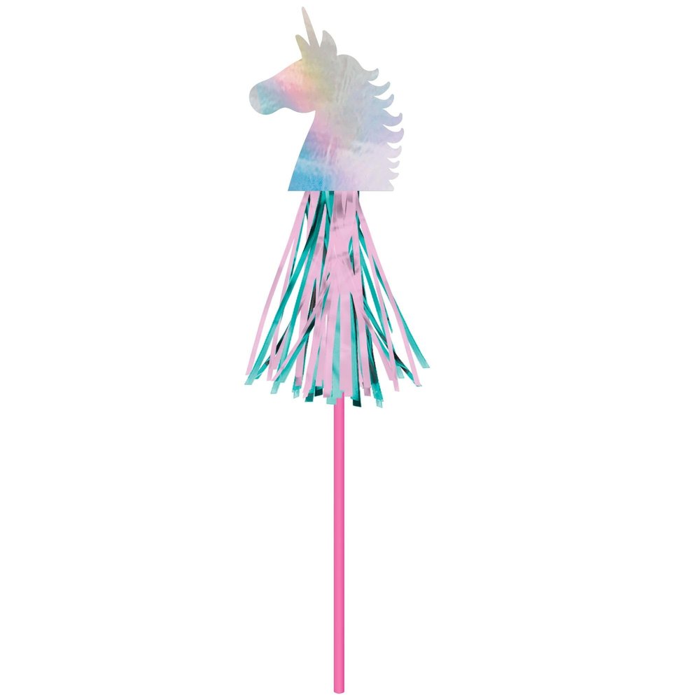 amscan Enchanted Unicorn Party Wands - 17" | Multi-color | Pack of 8