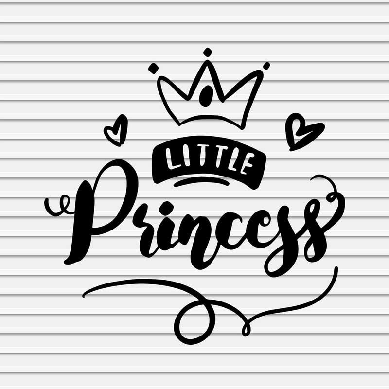 Princess Vinyl Decals Stickers for Walls Car Window Laptop Tumbler Girls Kids Bedroom Nursery Room Decor Cute Princess Quote Crown Birthday Party YASVG17897