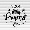 Princess Vinyl Decals Stickers for Walls Car Window Laptop Tumbler Girls Kids Bedroom Nursery Room Decor Cute Princess Quote Crown Birthday Party YASVG17897 view 1