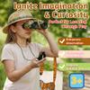 Forest & Twelfth Eco-Adventure Safari Explorer Set Camping Gear for Kids Includes Kids Safari Hat, Binoculars, Compass, Canvas  Camping/Tour Guide Toys to Inspire Young Explorers (Tan) view 2