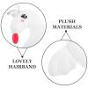 ABOOFAN Swan Headband White Cartoon Swan Hair Band Headpiece for Costume Party Cosplay Dance Festival Photo Props view 2