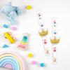 amscan Peppa Pig Confetti Party Slap Bracelets - 9.25" x 2" | White | Pack of 4 view 3