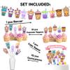 Boba Milk Tea Party Decorations Set  Bubble Tea Birthday Supplies with Banner, Cupcake Toppers, Cake Topper & Centerpieces for Kids & Adults view 2