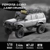 FMS FCX18 1/18 Land Cruiser LC80 Toyota RC Rock Crawler RTR 4x4 Off-Road Waterproof Hobby Grade RC Trucks All Terrains RC Car with 45min Play time,Portal Axles,LED Lights for Adults and Beginner(Gray) view 2
