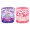 PH PandaHall 24pcs Heishi Surfer Bracelet Set - 12 Styles 6mm Polymer Clay Bead Stretch Stackable Elastic Bohemia Bracelets for Summer Beach, Pink and Purple view 1