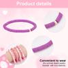 PH PandaHall 24pcs Heishi Surfer Bracelet Set - 12 Styles 6mm Polymer Clay Bead Stretch Stackable Elastic Bohemia Bracelets for Summer Beach, Pink and Purple view 2