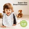 8-Pack Baby Bibs for Boys, Girls - Pullover Bibs for Drooling Teething Baby Girl & Boy Toddler, Newborn, Soft & Absorbent, Cute Colors, Large Torso Coverage Keep Infant Clean & Dry (Vessels) view 2