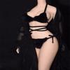 1/6 Scale Female Clothes,Female Bikini Bras Underwear Costume Outfit Clothing for 12inch PH TBL JO Seamless Action Figure Body (Black) view 4
