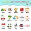 Eaever Spanish English Bilingual Learning Toys, ABC Talking Flash Cards with 520 Sight Words, Autism Pocket Speech Toys, Toddler Toys for 2 3 4 5 6 Year Old, Valentine's Day Birthday Gift, Blue view 3