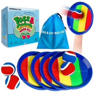 EVERICH TOY Upgraded Toss and Catch Ball Game Set, Outdoor Games for Kids Toys, Stocking Stuffers for Family Games, Beach Pool Yard Christmas Toys Birthday Gifts for Boys Girls 3 4 5 6 7 8-12 Year Old