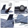 Double Fighter Jet Toy, F35 & F16 Diecast Planes with Lights & Sounds, Pull Back Military Airplane Toy Gift for Toddler,Kids, Boys view 3