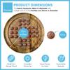 30cm Diameter MANGO WOOD SOLITAIRE BOARD GAME with SPARKLING PRINCESS GLASS MARBLES | |classic wooden solitaire game | strategy board game | family board game | games for one | board games view 4