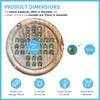 30cm Diameter MANGO WOOD SOLITAIRE BOARD GAME with SOAP BUBBLE GLASS MARBLES | |classic wooden solitaire game | strategy board game | family board game | games for one | board games view 4