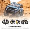 HobbyPark Brass Front Steering Knuckles Caster Blocks C-Hubs Weights Wheel Hex for 1/18 Traxxas TRX4M Upgrades Replacement w/Bearings view 3