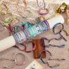 Henoyso 48 Pcs Woven Friendship Bracelets Bulk Adjustable Braided String Nepal Bracelets String with Sliding Knot Closure Gift for Women Girls Birthday Party Camp Favor (Stylish Style) view 4
