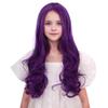 DUDUWIG Purple Wig Long Purple Wig Synthetic Hair Ombre Purple Wigs Natural Wavy Hair Wigs Hair Net Include (Small Size) view 1