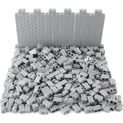 Feleph 360 Pieces 1x2 Masonry Profile Bricks Set MOC Building Blocks for Wall Parts and Pieces Diverse Bulk Toy Kit Compatible with Major Brands
