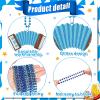 Sasylvia 60 Pcs Oktoberfest Bead Necklaces Bulk German Beer Festival Necklaces Bavarian German Party Necklace Bead Favors Metallic Blue Oktoberfest Necklace for Oktoberfest Party Favors, 12 Styles view 3