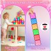 Lotmey 132PCS Magnetic Tiles with 2 Cars Deluxe Set, 3D Magnetic Building Blocks, Preschool Magnetic STEM Toys Sensory Educational Toys for Toddlers Kids 3 4 5 6 7 8-12, Gift for Boys Girls view 4