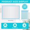100 Pack Disposable Changing Pad,High Absorbent Diaper Changing Pads,Waterproof Leak Proof Baby Disposable Underpads,Breathable Incontinence Changing Pad for Adult Child Baby Pets,13X18inch view 2