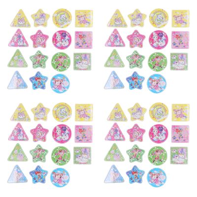 CUTULAMO 60Pcs Balanced Balls Maze Toys, Handheld Maze Toys Concentration Training Mini Maze Puzzle Games Palm Balls Brain Training Puzzle Toys