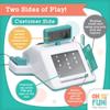 MindWare Oh So Fun! Cash Register with Double-Sided Teach and Talk Design, Scanner, Large Drawer & Play Money Accessories for Kids & Toddlers view 2