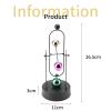 Yuecoom Perpetual Motion Modelly Decor, Electronic Shake Wiggle Device Perpetual Motion Swinging Kinetic Art Craft Desk Decoration Magnetic Decompression Frame Swing Balance Balls Ornament Gift view 2