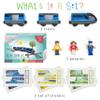 KipiPol Battery Operated Action Locomotive Toy Train Set for Wooden Tracks, (Magnetic)-Compatible with Thomas The Train Toys, Brio Tram Set for Toddlers 3-5 and up, Stocking Stuffers for Kids view 2
