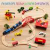 KipiPol Battery Operated Action Locomotive Toy Train Set for Wooden Tracks, (Magnetic)-Compatible with Thomas The Train Toys, Brio Tram Set for Toddlers 3-5 and up, Stocking Stuffers for Kids view 3