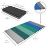 FDP SoftScape Space Saver Foldable Children's Play Mat - Soft, Sturdy 1.5 inch Thick Foam, 3-Fold Floor Mat; Indoor Active Play, Tummy Time, Stretching for Kids - Contemporary, 13231-CT view 2