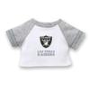 American Girl Las Vegas Raiders 18 inch Fan Tee with Crew Neck Striped Short Sleeve, Black and Silver, 1 pcs, Ages 6+ view 1