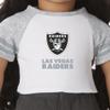 American Girl Las Vegas Raiders 18 inch Fan Tee with Crew Neck Striped Short Sleeve, Black and Silver, 1 pcs, Ages 6+ view 3