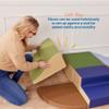 ECR4Kids SoftZone Little Me Wall Climb and Slide, Beginner Playset, Earthtone, 6-Piece view 4