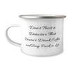 Surprise Detective Gifts, Don't Trust a Detective That Doesn't Drink Coffee, Special 12oz Camper Mug For Colleagues From Friends, Detective games, Detective books, Detective movies, Detective toys, view 1