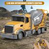 Fistone RC Cement Mixer Toy, 6 Channel Truck with Lights, 1:24 Electric 360 Degree Stirring Vehicle, Rechargeable Construction Truck for Kids view 2