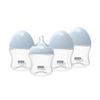 MUM TO MUM Anti-Colic Glass Baby Bottle 5oz with "S" Flow Rate Nipple for 0-3 Months, 4 Pack, MM101A view 1