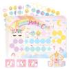 WERNNSAI Potty Training Chart - Unicorn Toilet Training Reward Chart with 270 Potty Training Stickers Crown Pink Sticker for Girls Toddler Kids Ideal Gift Birthday view 1