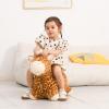INPANY Bouncy Horse, Giraffe Hopper Toys for 2 Year Old Girl, Toddler Plush Bouncing Animal, Inflatable Jumping Hopping Buddies, Baby Ride on Rubber Bouncer, Outdoor Birthday Gifts for 3 4 Yr Boy view 2