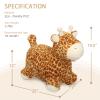 INPANY Bouncy Horse, Giraffe Hopper Toys for 2 Year Old Girl, Toddler Plush Bouncing Animal, Inflatable Jumping Hopping Buddies, Baby Ride on Rubber Bouncer, Outdoor Birthday Gifts for 3 4 Yr Boy view 4