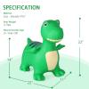 INPANY Bouncy Horse, Dinosaur Hopper Toys for 2 Year Old Boy, Toddlers Bouncing Animal, Inflatable Hopping Buddies for Kids, Ride on Rubber Bouncer, Indoor Outdoor Birthday Gifts Toy for 3 4 Yr Girl view 3