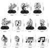 11pcs Music Decorations, 11 Styles Music Honeycomb Centerpieces Retro Musical Notes Party Table Decorations Music Party Centerpieces Party Decorations for Birthday Party Supplies view 2