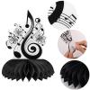 11pcs Music Decorations, 11 Styles Music Honeycomb Centerpieces Retro Musical Notes Party Table Decorations Music Party Centerpieces Party Decorations for Birthday Party Supplies view 4