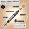 DAMIENSABER Upgrade RGB3.0 Smooth Swing Motion Control Dueling Light Saber, 16 Sound Fonts Luke Light Saber with 16 RGB Solid and Infinite Color Changing, Rechargeable Metal Hilt for Adults view 4