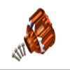 Aluminum 7075-T6 Front Or Rear Differential Case for Traxxas 1:5 X Maxx 6S / X Maxx 8S / XRT 8S / 1:6 Sand Car 8S Upgrades - Orange view 1