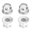 Aluminum 7075-T6 Wheel Lock for Traxxas 1:8 4WD Sledge / 1:5 X Maxx 6S / X Maxx 8S / XRT 8S / 1:6 Sand Car 8S / 1:10 E-Revo 2.0 VXL / 1:10 Maxx with WideMAXX - 4Pc Set Silver view 1
