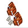Aluminum 7075-T6 Front + Rear Differential Case for Traxxas 1:5 X Maxx 6S / X Maxx 8S / XRT 8S / 1:6 Sand Car 8S Upgrades - Orange view 1